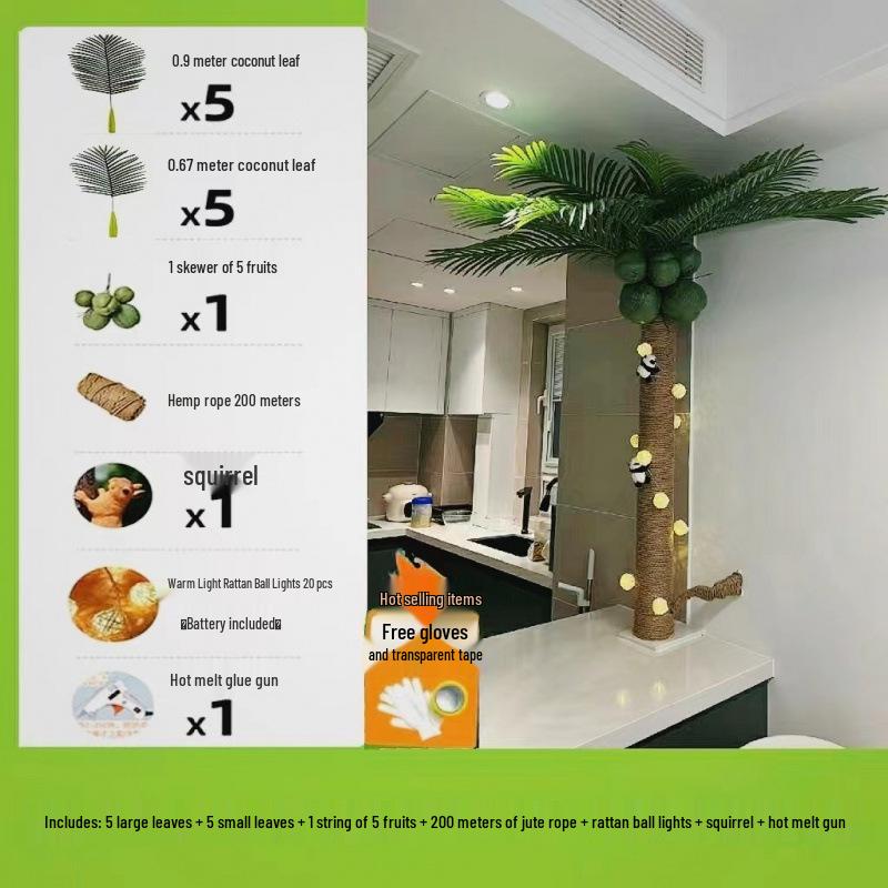 Indoor Coconut Tree Simulation: Enhance Balconies with Lush Greenery and Unique Decor
