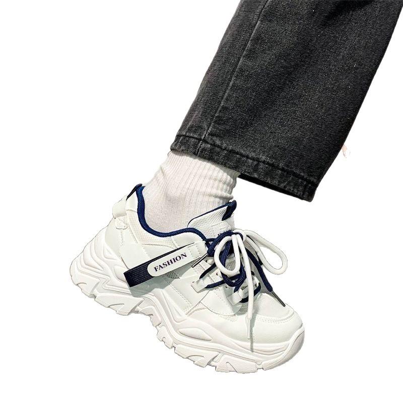 Autumn Thin Women's Shoes Sports and Leisure Shoes Platform Dad Shoes Breathable Mesh Running Shoes