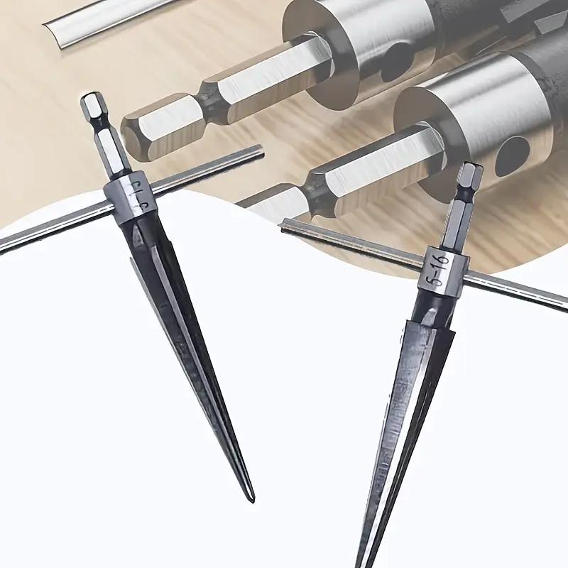 Round Shank 5-16mm Cone Reamer 3-13mm Woodworking Board Chamfer Opening and Expanding Hole Woodworking Tools