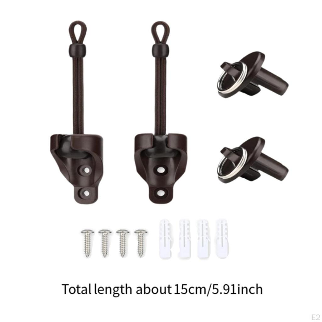 Bungee Kit and End Cap Curtain Kits Easy To Install Replace Accs 2 Pack of Repair Parts