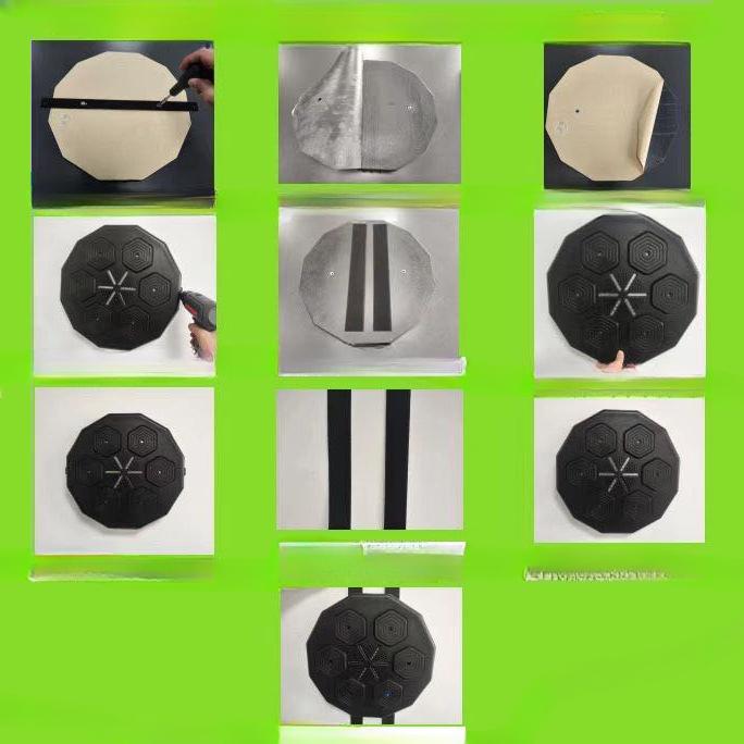 Cross-border Bluetooth Boxing Target Home Fitness Lighting Music Boxing Trainer Children Boxing Machine Boxing Wall Target