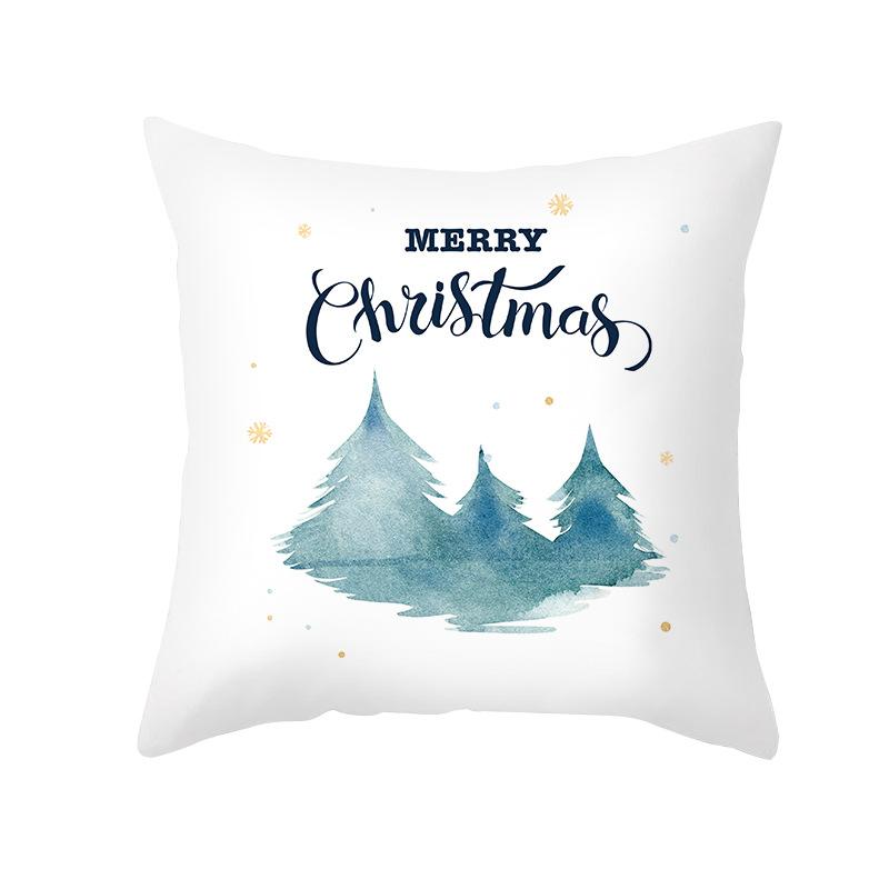 Nordic Christmas Pillow Cover Simple Printed Lines Elk Series Sofa Office Pillow Cushion Cover