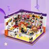 Mini City Street View Café Bar Friseursalon Bausteine Kreatives 3D Puzzle Raummodell Spielzeug Freunde Kinder Geburtstagsgeschenk ohne Karton