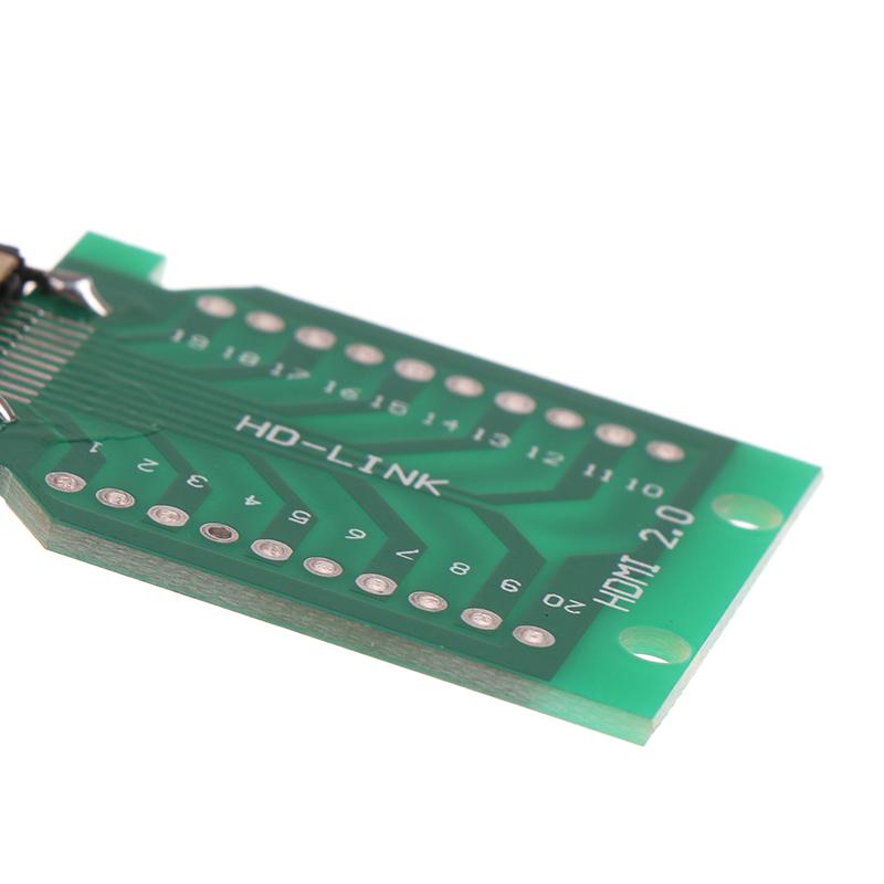 1pcs Connector 19+1 Gold-plated Repair Plug DIY Standard HDMI-compatible Welded Male Plug Female Jack 19Pin Cable