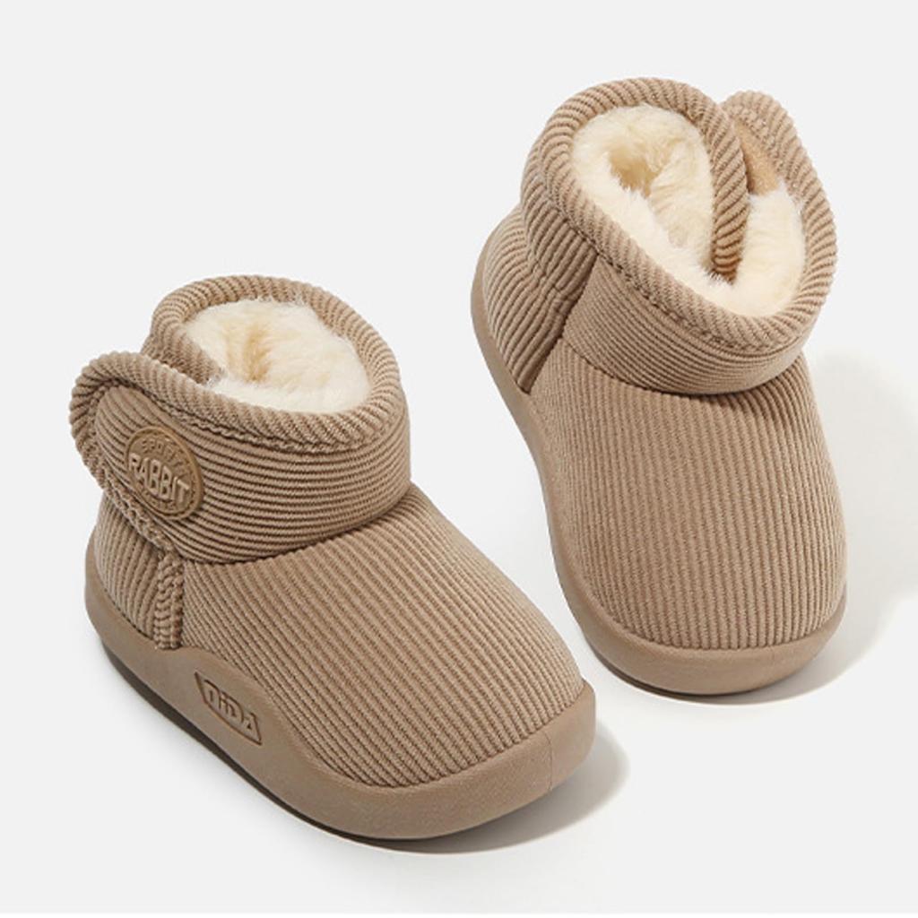 BicoBico Snow Cotton Snow Shoes for Toddlers and Outdoor Shoes with Velcro SC015YE18 Kids' Boots, Girls, Warm, Soft, Non-Slip, Lightweight, Closure,