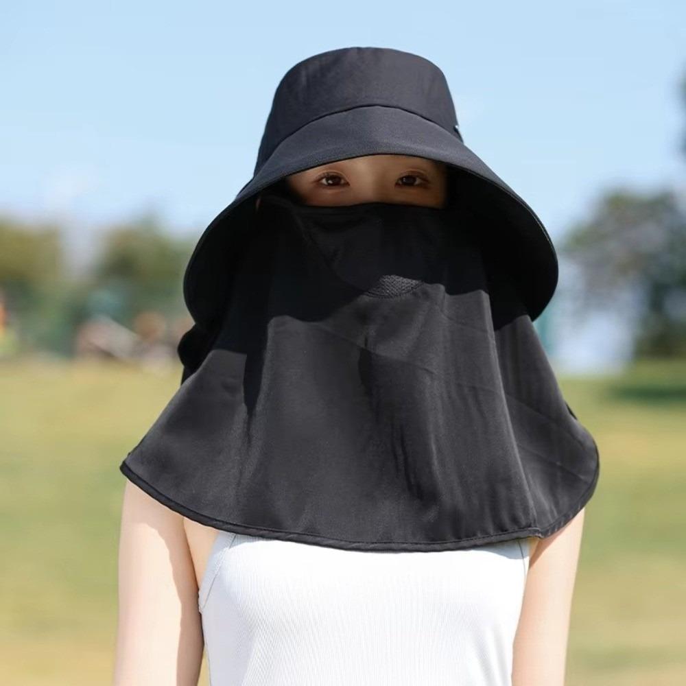 Breathable Sunshade Sun Hat Wide Brim Picking Tea Hat Simple Sunscreen Fisherman Hat Hiking