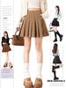 2025 Autumn/Winter College Style High Waist Woolen Pleated Skirt