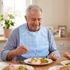 Waterproof Elderly Bib Washable Feeding Bib Comfortable Eating Smock  Messy Eating