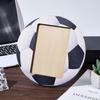 CREATCABIN Soccer Photo Frame 4"x6" Picture Frame Sport Themed Wooden Photo Frame Soccer Balls Photo Frame Used for Wall Decor Hanging or Tabletop