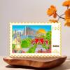 Nanjing and Suzhou Wooden Magnet: Cultural Travel Souvenir Decorative Sticker