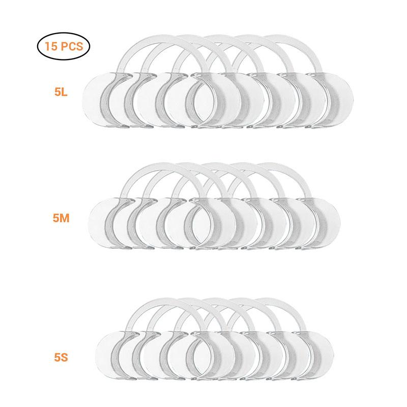 15 Pcs Dental Teeth Whitening Cheek Lip Retractor Mouth Opener C Shape 3 Sizes Mouth Expanders