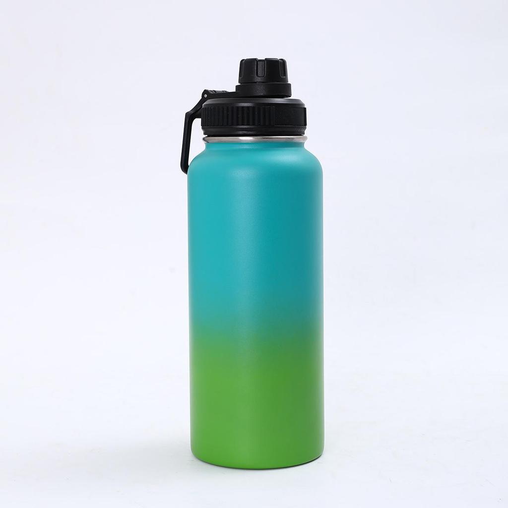Amerikanischer Stil 304 Edelstahl Vakuumisolierte Thermoskanne – doppelwandig, großes Fassungsvermögen, Wasserflasche für Outdoor-Sportarten.