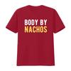 Body By Nachos Funny Mexican Food Diet T Shirt vintage Washed Breathable Stretched Versatile Casual graphic Stylish
