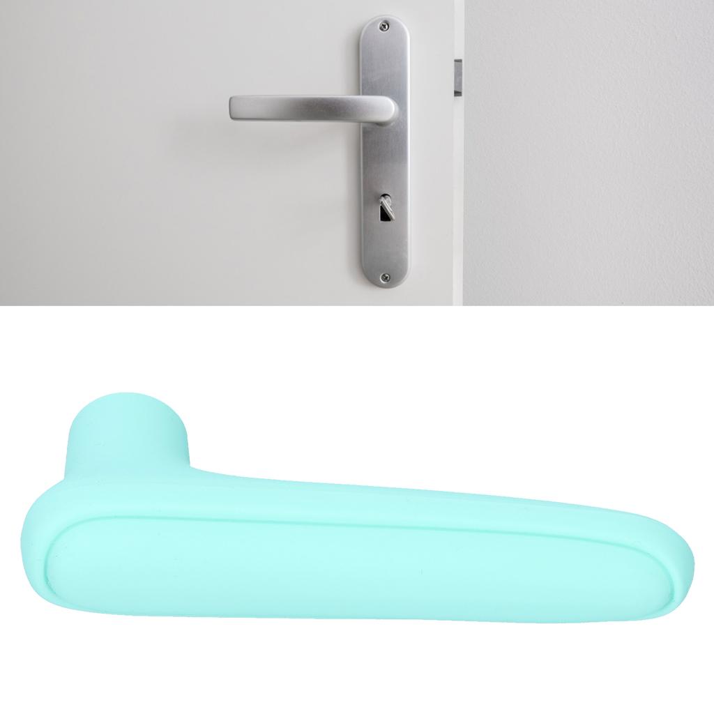 Silicone Door Handle Cover AntiCollision AntiStatic Doorknob Protective Sleeve Child Safety(Light
