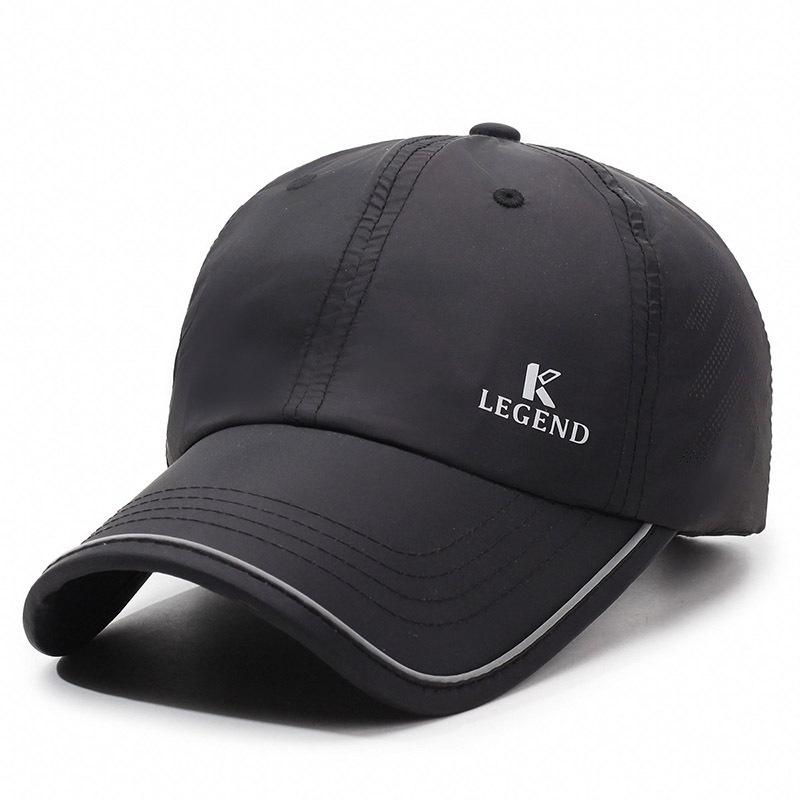 

Korean Style Simple Letter Embroidery Quick Dry Women Summer Caual Wide Brim Sunhade Thin Baeball Cap For Trendy Adjustable