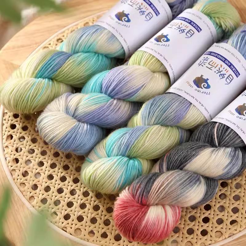 300g Gradient Wool Yarn Warm Comfortable for Hats Hand Knitting Sweater Scarf Shawl Socks Crochet Soft Segmental Dyeing Thread