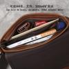 NZPJ New Leather Men's Shoulder Bag Retro Top Layer Cowhide A4 File Men's Bag Brown Handmade Crazy Horse Leather Messenger Bag