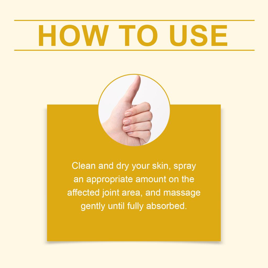 Joint Spray Is A Mild, Refreshing And Non-greasy External Massage Spray Suitable For Joint Discomfort And Muscle Swelling,100ml