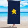 Gelber Stern Strandtuch Ultra-Saugfähig, Schnelltrocknendes Polyestertuch für Strand, Pool, Badezimmer, Yoga, Fitness und Outdoor-Camping