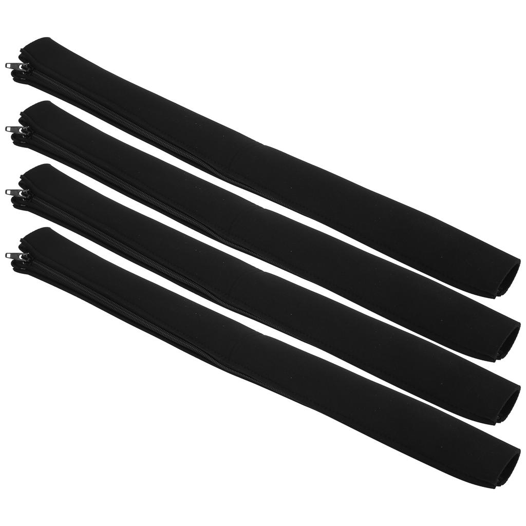 4Pcs Cord Organizer Management Sleeve Cable Cover with Zipper Protective Wrap with Ties