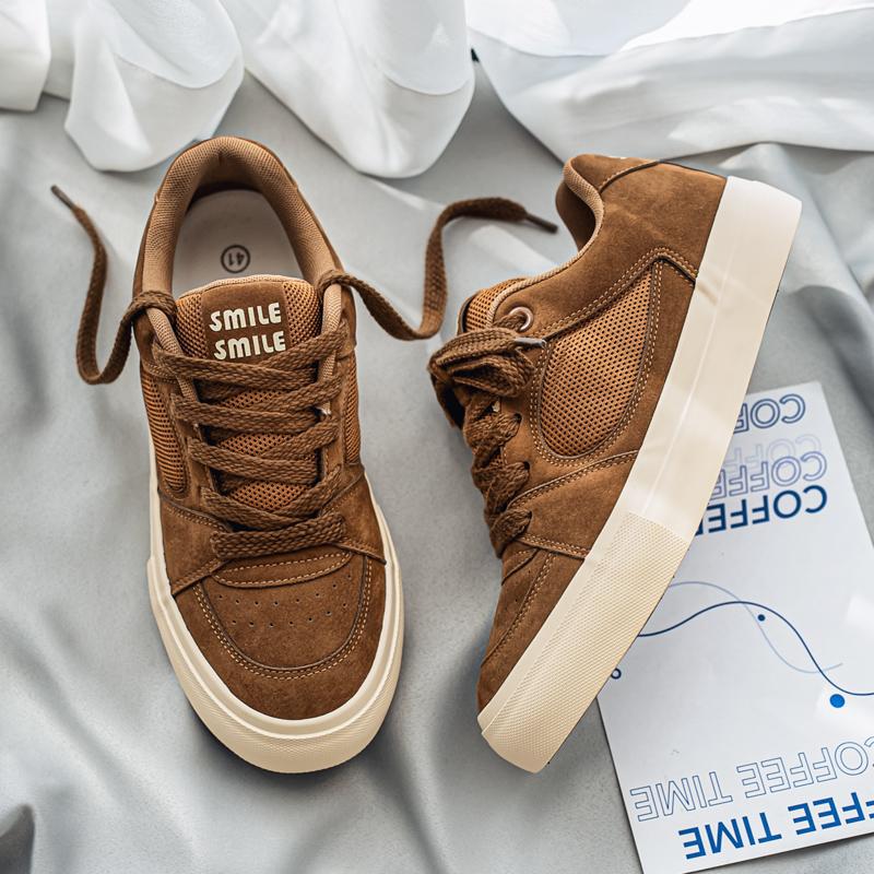 

Мужская мода, повседневная низкая обувь для скейтбординга, удобные кроссовки для мальчиков, студенты, трендовая мягкая подошва, классическая дышащая нескользящая спортивная обувь 44 верблюд