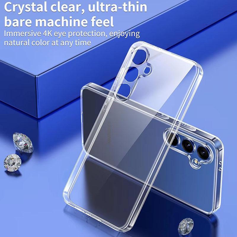 Shockproof Clear Silicone Soft Case For Samsung S25 S24 S23 S22 S21 Ultra Plus Note20 Galaxy Phone Cases Cover