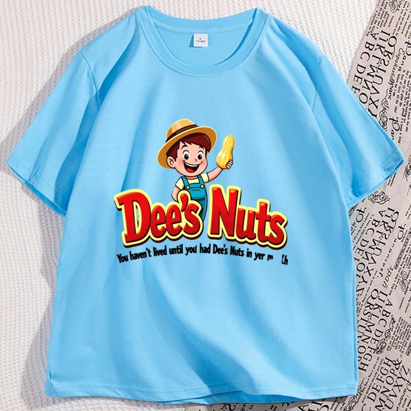 

Love Dees Nuts Printed T Shirt Causal Fashion Printed Cotton Tshirt Round Neck Short Sleeve Tee Oversized Tshirt Clothing 4XL