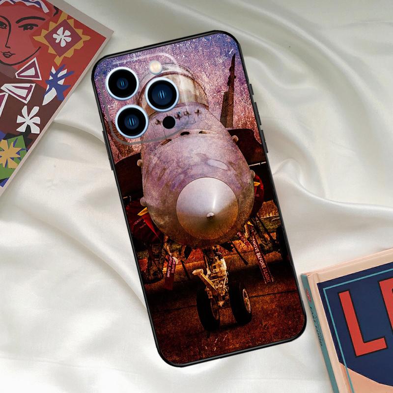 

Aircraft Plane Phone Case For iPhone 17 16 15 13 12 11 14 Pro Max 16 Plus 12 13 Mini 16e 17 Air Funda Cover iPhone 17