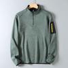 Original Foreign Trade Outdoor Lightweight Autumn and Winter Men's New Fleece Sweatshirt Sports Casual Half-Zip Stand Collar Top