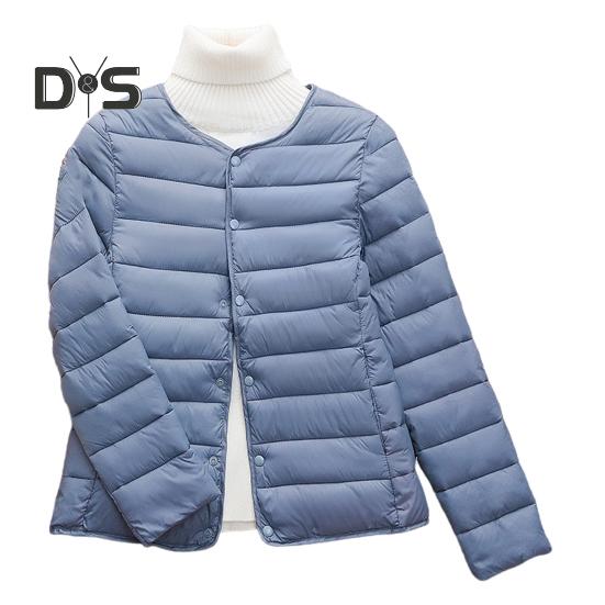 

Зимнее пуховое пальто с утолщенной подкладкой, с круглым вырезом, карманами, застежкой на пуговицы, ветрозащитное, с длинными рукавами, сохраняющее тепло, теплая повседневная верхняя одежда для холодной погоды, хлопковая куртка XXL синий