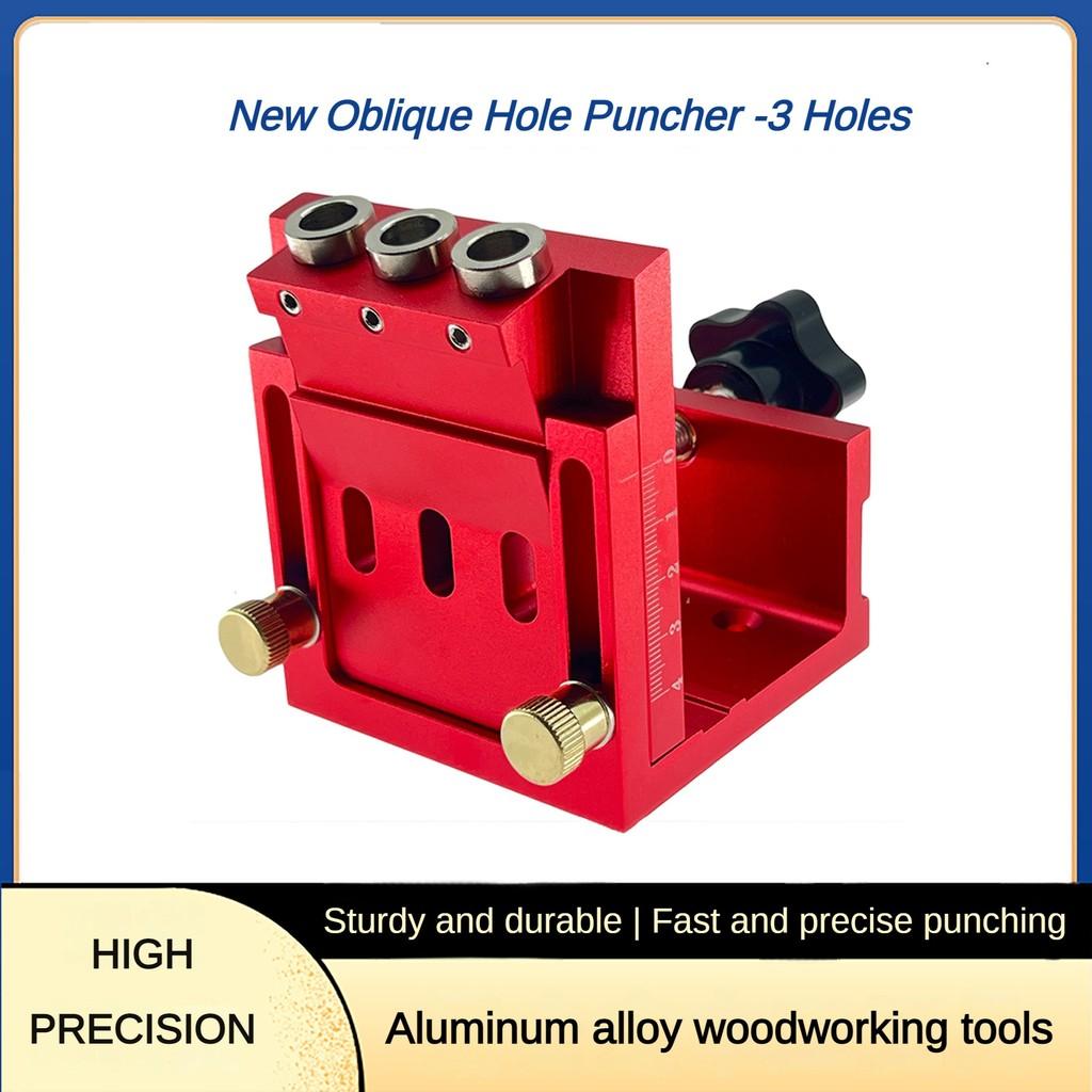 Wooden Board Punching Fixing Tool Aluminum Alloy Woodworking Drilling Positioner Adjustable Oblique Hole Locator