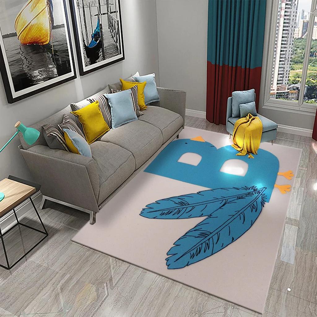 3D Letter Art Carpet Kitchen Bathroom Entrance Door Anti-Slip Mat Carpet Doormat Living Room Bedroom Home Decor Floor Mats Rug
