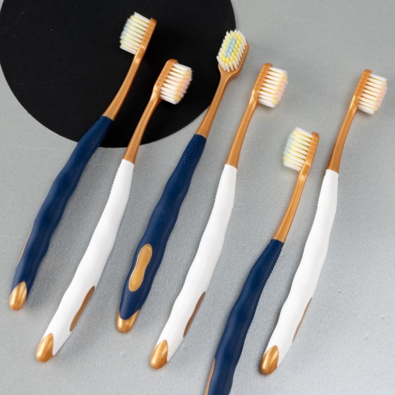 6-Piece Adult Soft Hair Toothbrush Set Wide Head Ergonomic Handle for Household Oral Care