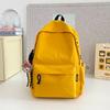 Schoolbag Japanese schoolbag female college student ins large capacity, simple solid color alphabet backpack male junior high school backpack