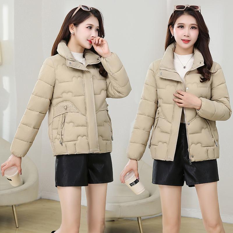 Winter Cotton-padded Clothes Short Women's Down Cotton-padded Jackets Stand-up Collar New Warm Jackets Fashionable Loose Cotton-padded Clothes