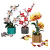 Non-Toxic Sunflower Potted House Decoration Creativity Moc Model Bricks Diy Flowers Toy Building Block Gifts For Kids Children