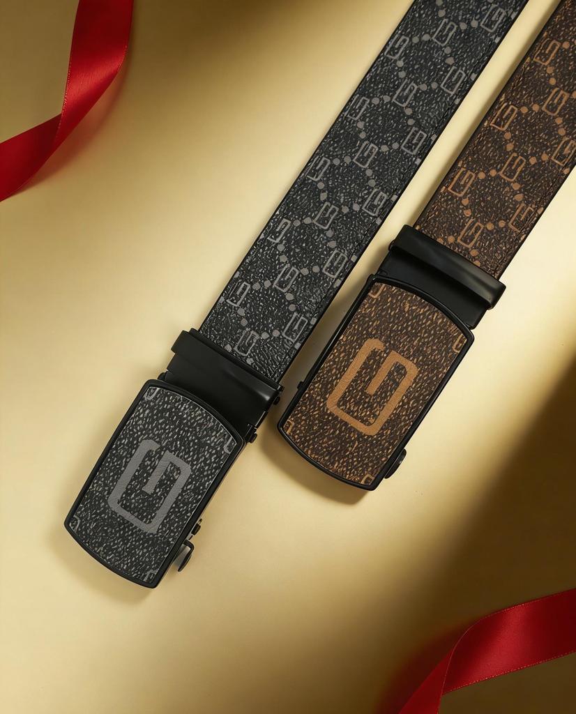 New Style Graffiti Automatic Buckle Belt - Versatile Casual Business Accessory for Boys and Students