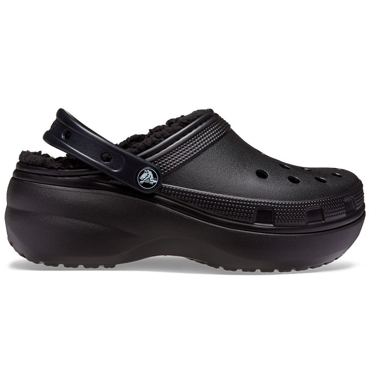 Crocs Classic Platform Lined Clog Women Clogs Black 207938-001