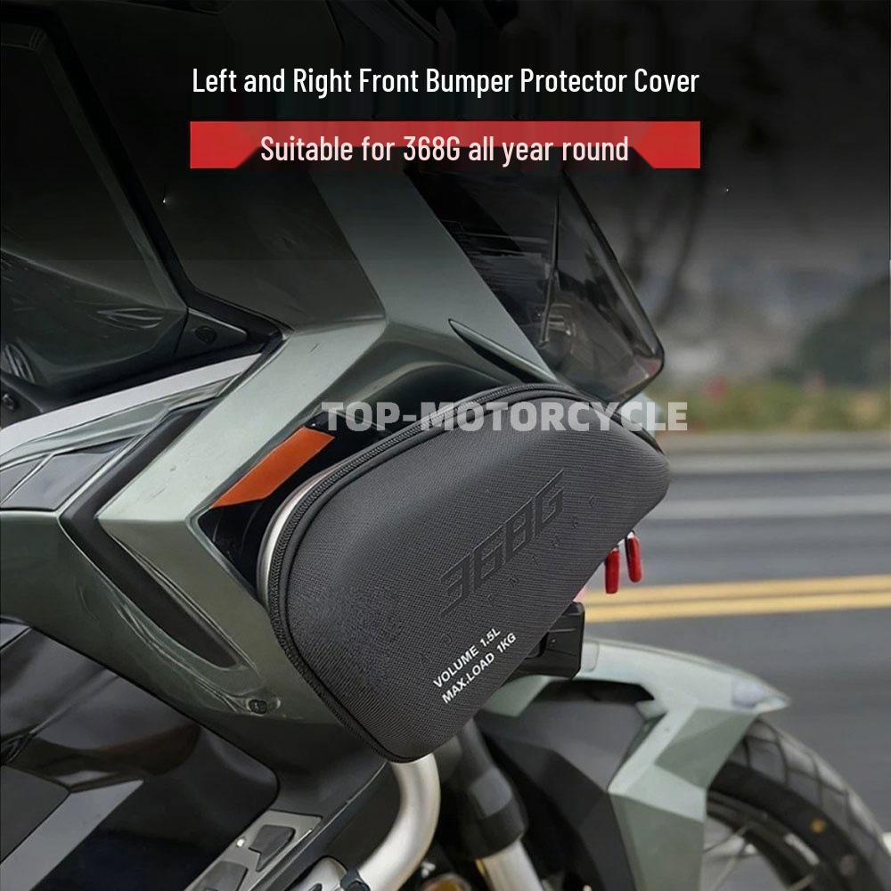Zongshen 368G Waterproof Quick Release Black Side Bag for Protective Gear and Crash Bar Use