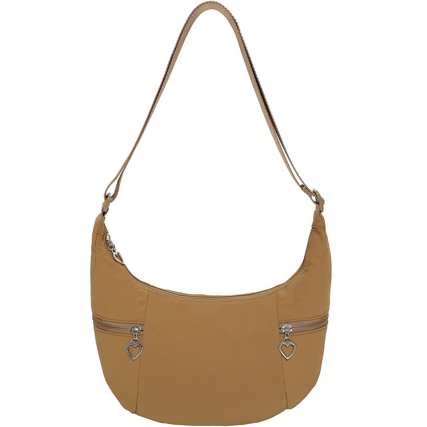 Lightweight Bag, Women s Bag, New Nylon Crossbody Bag, Women s Small Bag, Casual Crescent Bag, Waterproof Dumpling Bag коричневый