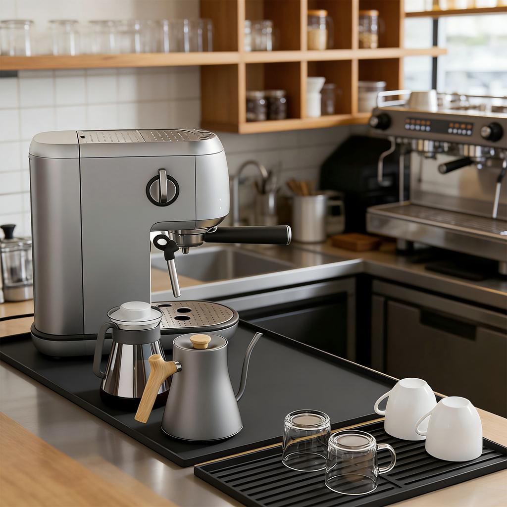 Coffee Machine Mat, Kitchen Coffee Bar Draining Mat