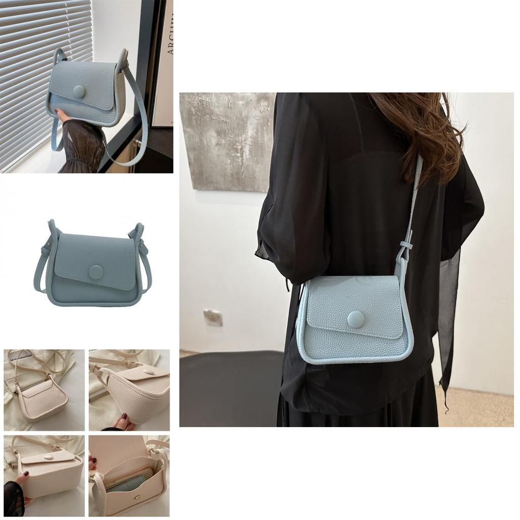 Womens Small Pu Square Bag With Soft Structure For Casual Street Fashion