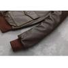 Chinese Size Classic Air Force A2 Flight Jacket Edged Army Green Genuine Cow Leather Jacket Men Pilot Coat Autumn Jaquetas Masculina De Couro