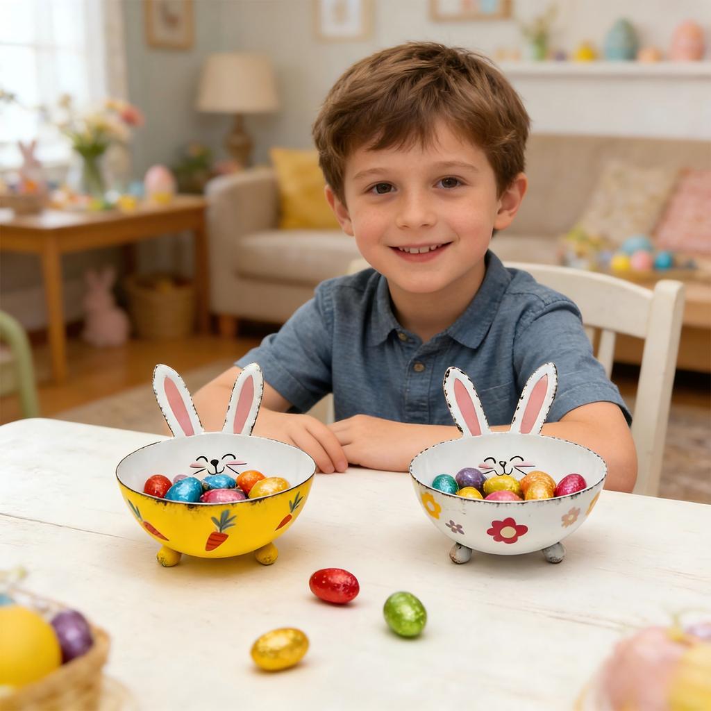 Tin Candy Bowl – Metal Decorative Storage Bowl For Children’s Holiday Gifts