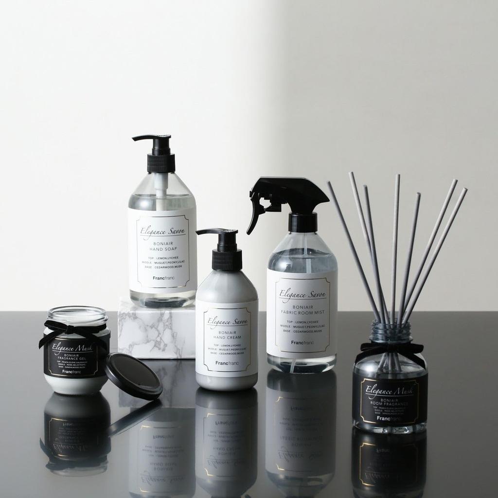 Francfranc Bonnier Deodoryzujący Zapach do Pokoju Czarny, (Eleganckie Piżmo)