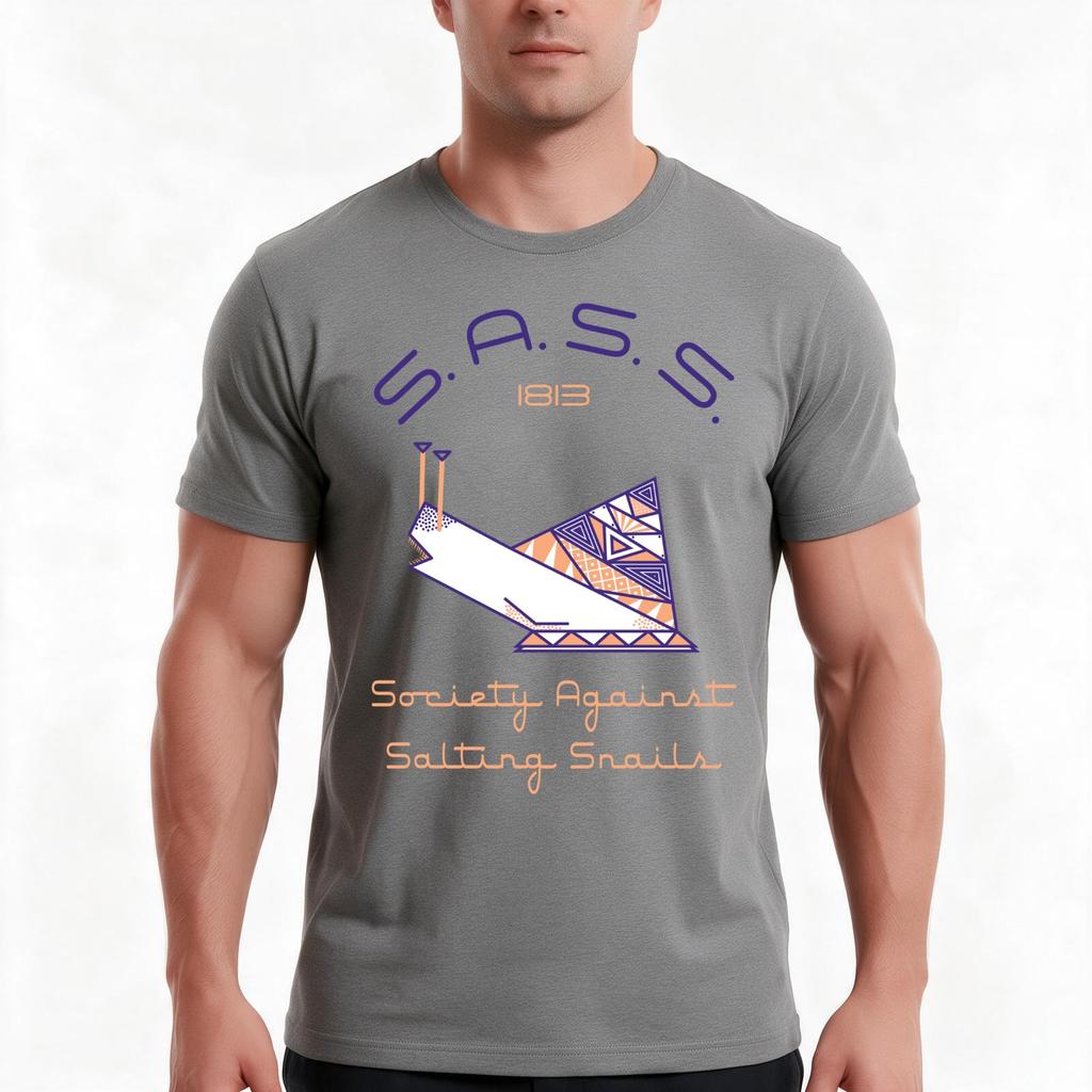 Society Against Salting Snails Tshirt Summer Casual Cotton Tee Oversized Streetwear Tops Vintage Graphic Print 100 Cotton