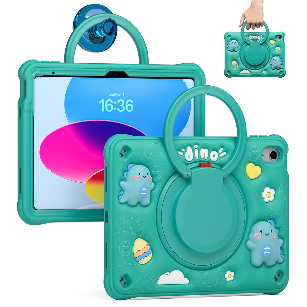 For iPad (2025)/10.9 (2022) Case Kickstand PC+Silicone+TPU Tablet Cover