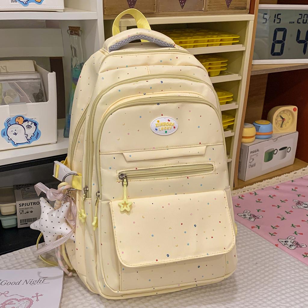 Schoolbag Large Capacity Backpack High School Student Versatile Campus Backpack Fresh and Sweet Casual Girl School Season