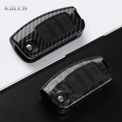 ABS Carbon Fiber Style Car Key Case Cover Fob for Ford B-Max C-Max Eco Sport Galaxy Fiesta Focus 2 Ecosport Kuga Escape Falcon