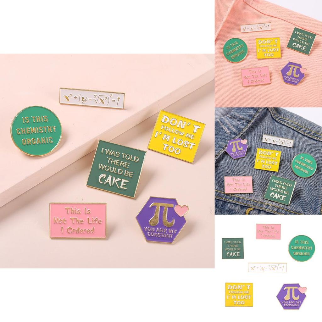 Eye-catching Alloy Letter Brooch Featuring Beautiful Geometric Shape And Vibrant Enamel Colors For Unisex Fashion